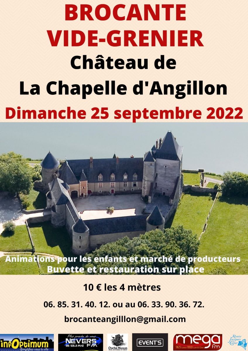 Brocante château de la Chapelle d’Angillon