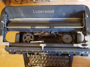 mécanisme machine à écrire underwood master